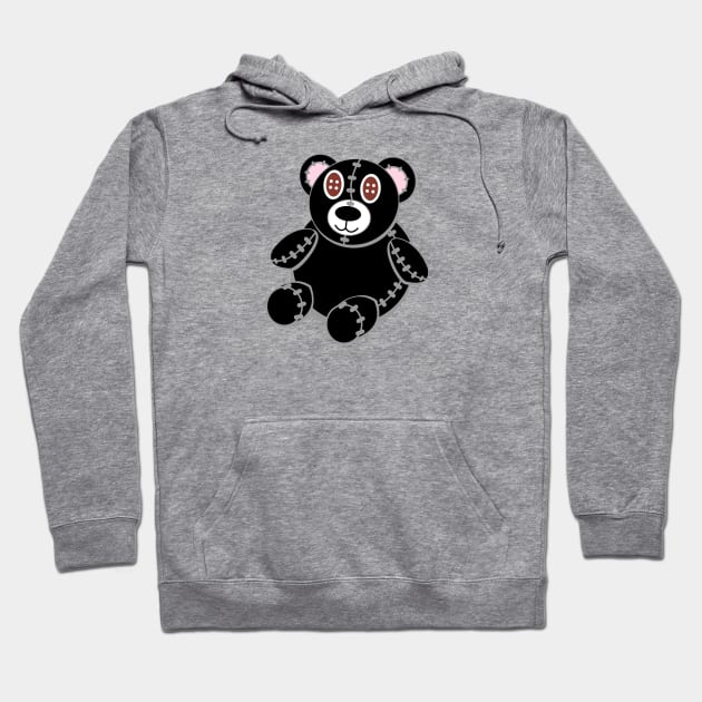 Plush Black Bear Hoodie by traditionation